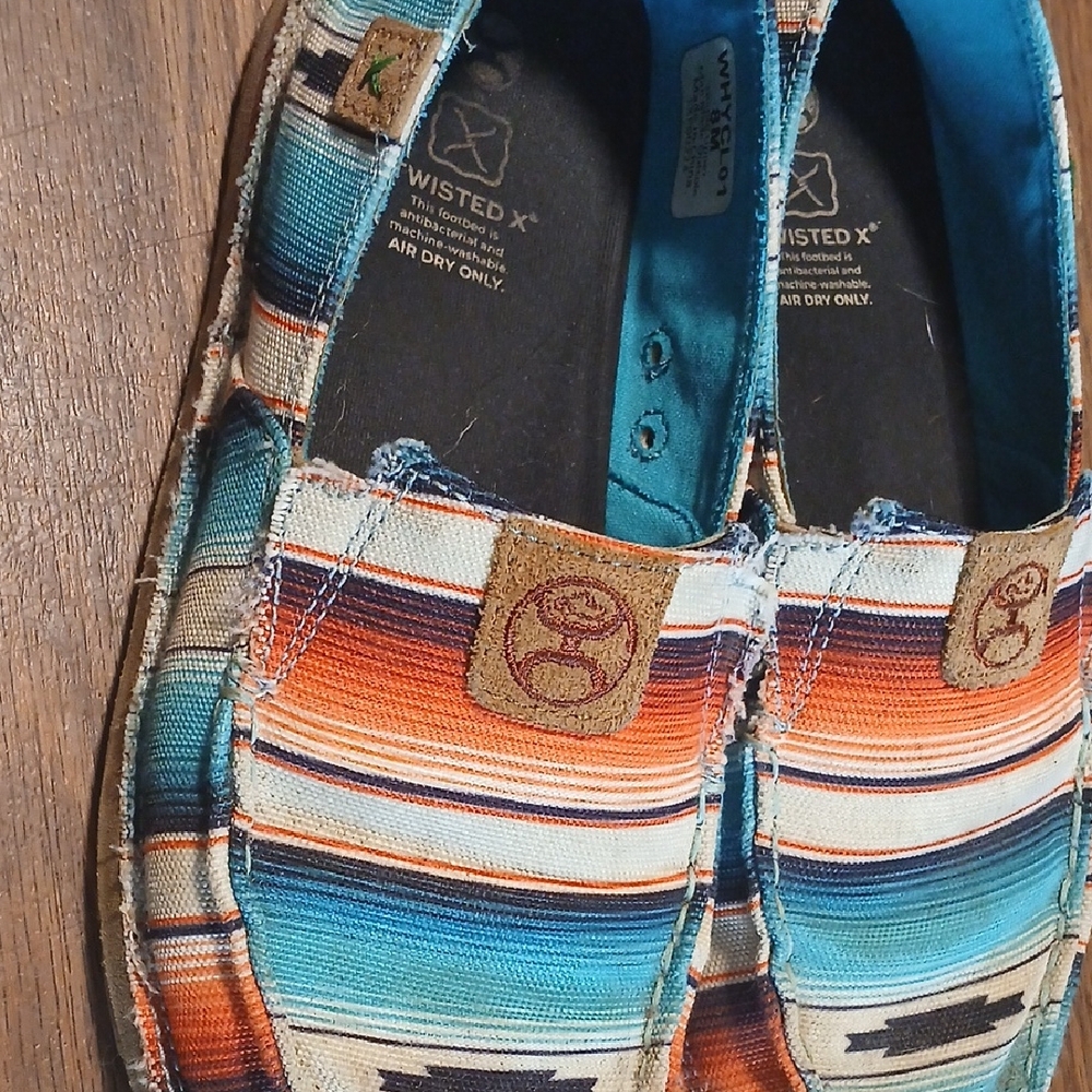 Twisted X Colorful Striped Slip-Ons
